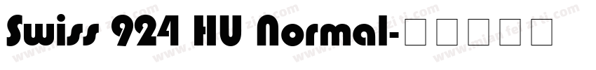 Swiss 924 HU Normal字体转换